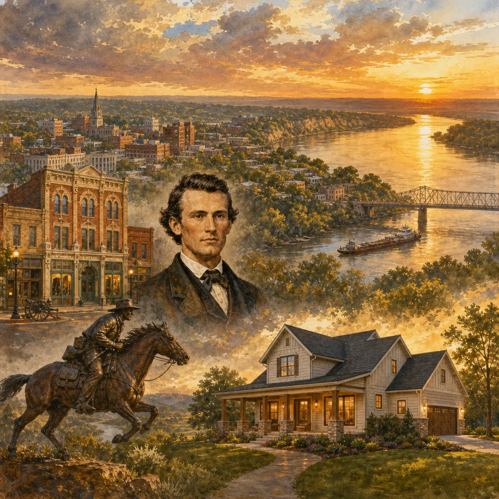 Buchanan County, Missouri — illustrated county hero for DreamStart Building Company homestead shell builders
