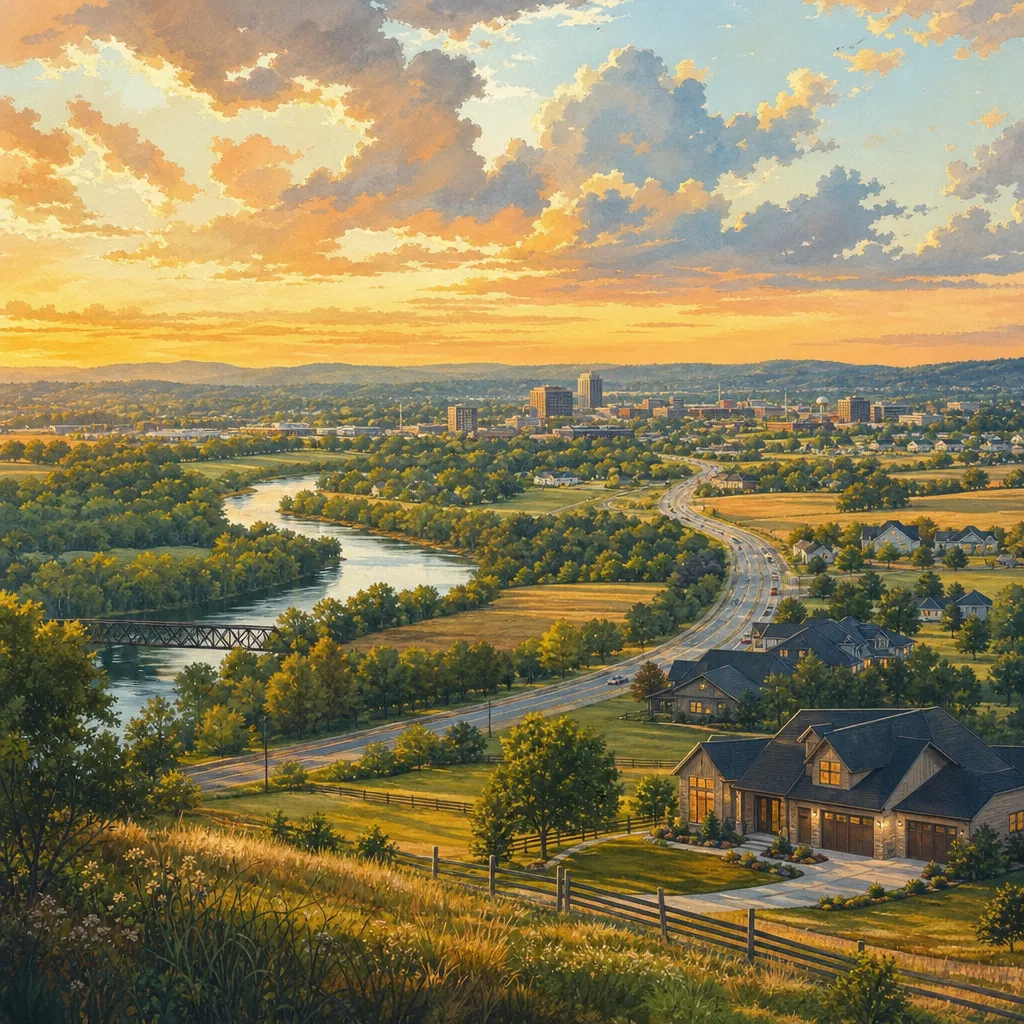 Christian County, Missouri — illustrated county hero for DreamStart Building Company homestead shell builders
