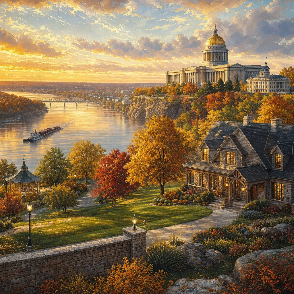Cole County, Missouri — illustrated county hero for DreamStart Building Company homestead shell builders