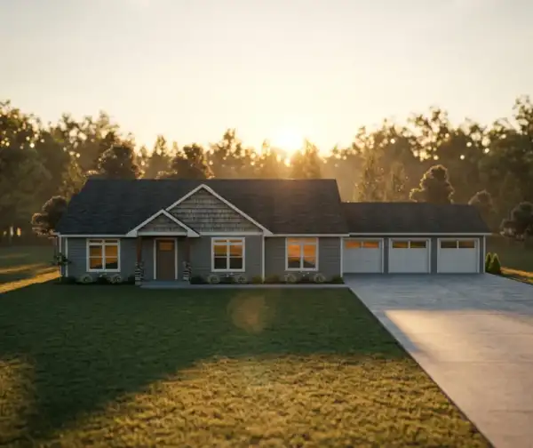 Chandler single-story house plan exterior