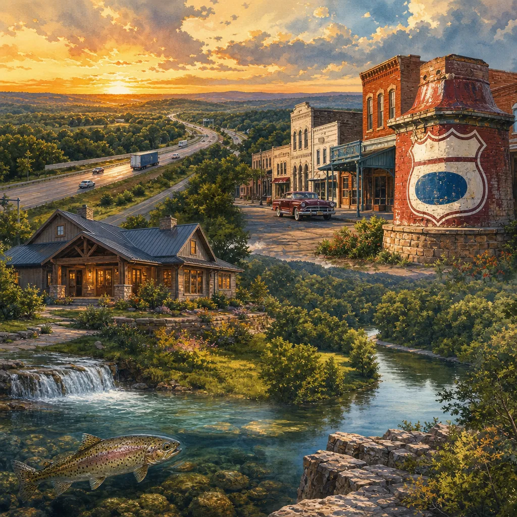 Laclede County, Missouri — illustrated county hero for DreamStart Building Company homestead shell builders