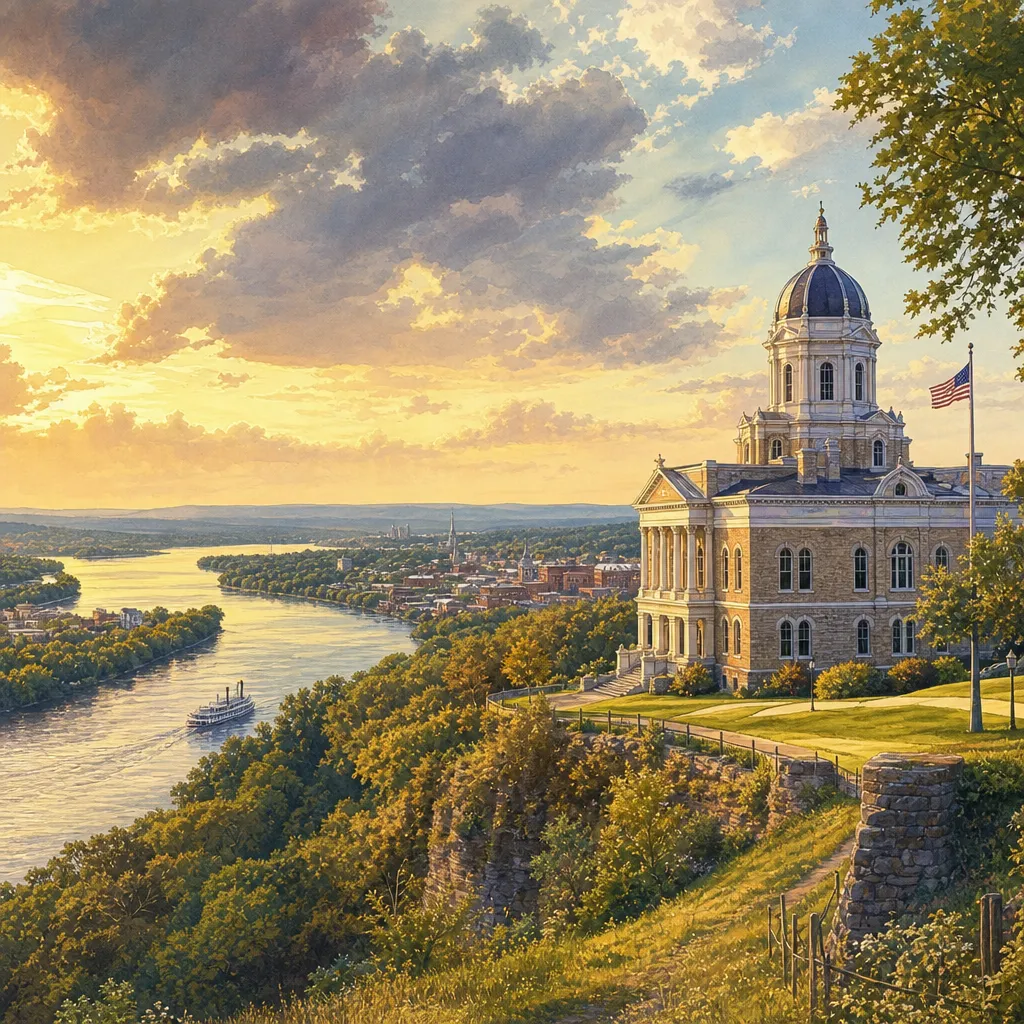 Lewis County, Missouri — illustrated county hero for DreamStart Building Company homestead shell builders