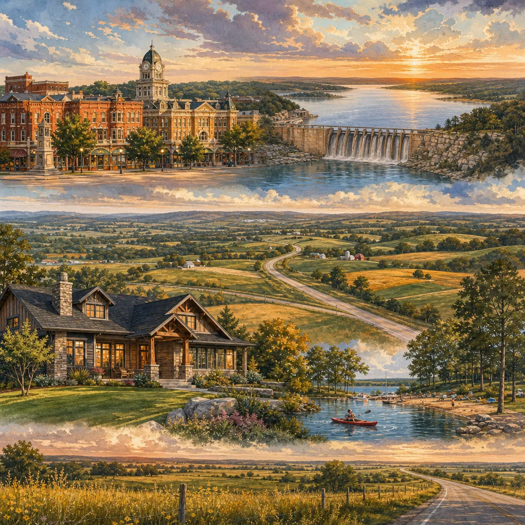 Macon County, Missouri — illustrated county hero for DreamStart Building Company homestead shell builders
