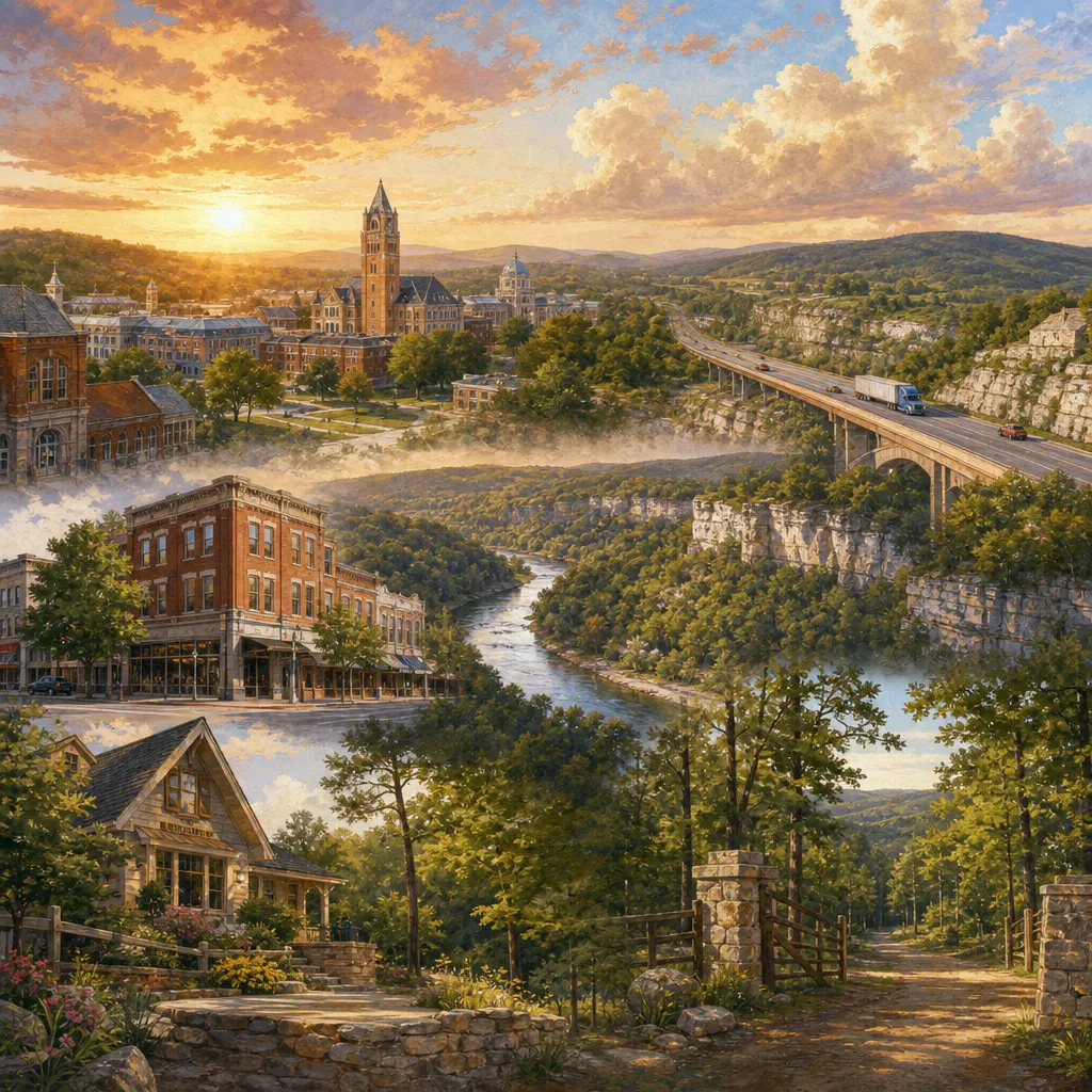 Phelps County, Missouri — illustrated county hero for DreamStart Building Company homestead shell builders