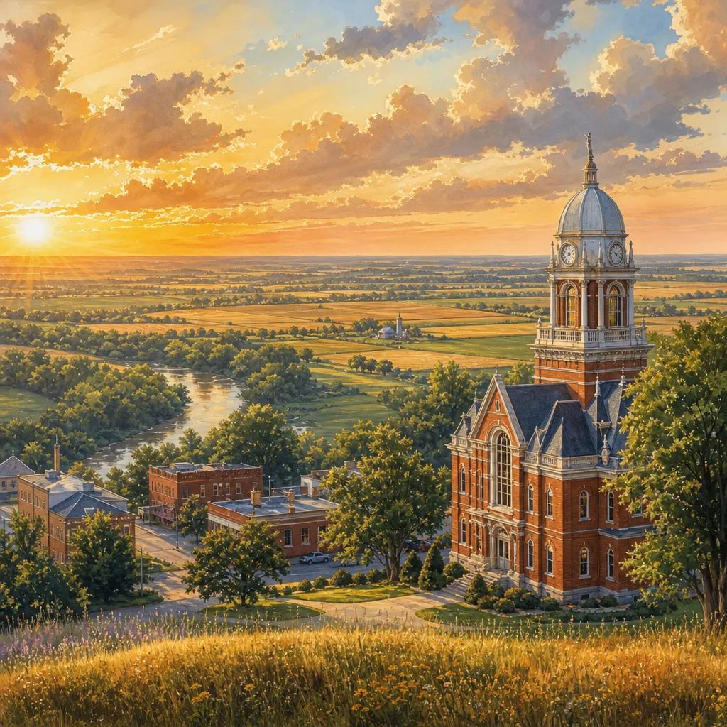 Putnam County, Missouri — illustrated county hero for DreamStart Building Company homestead shell builders