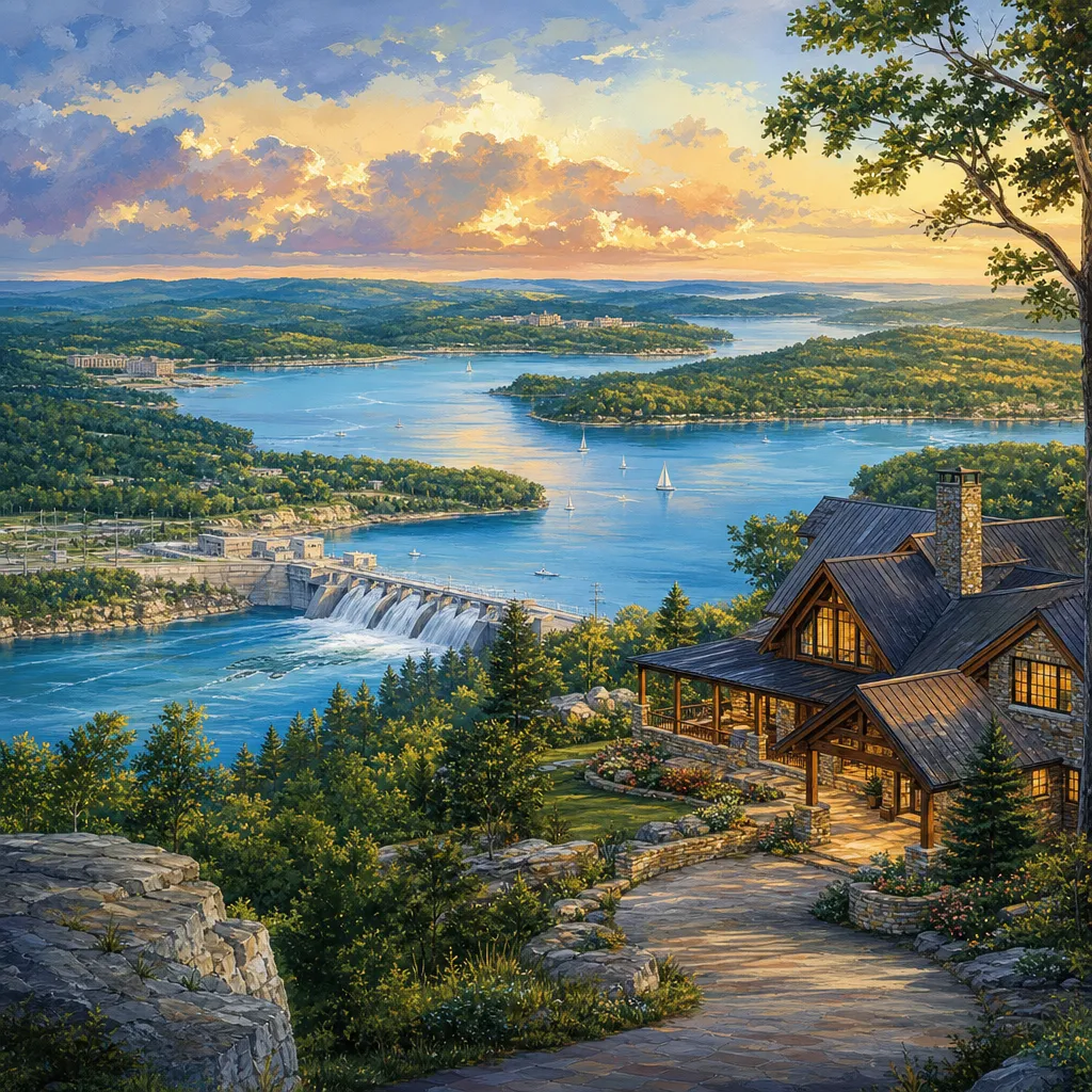 Stone County, Missouri — illustrated county hero for DreamStart Building Company homestead shell builders