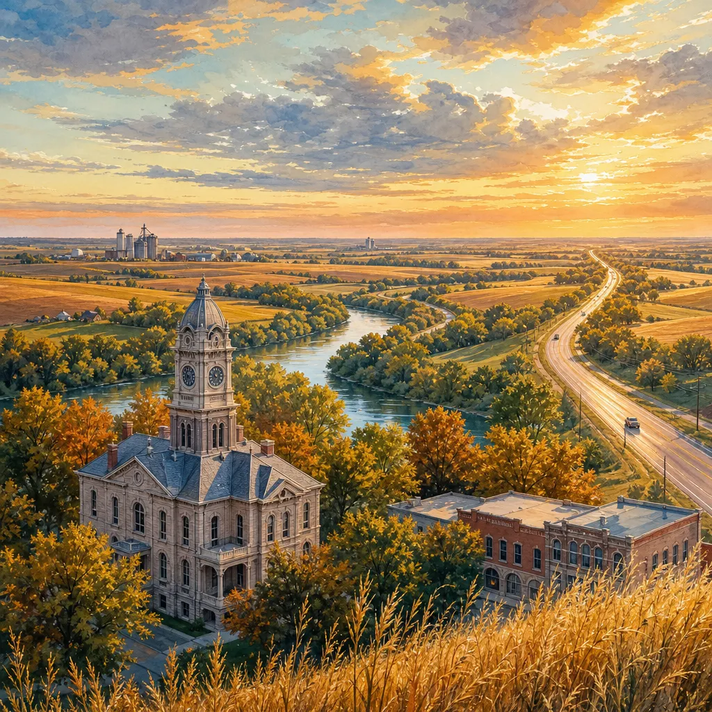 Sullivan County, Missouri — illustrated county hero for DreamStart Building Company homestead shell builders