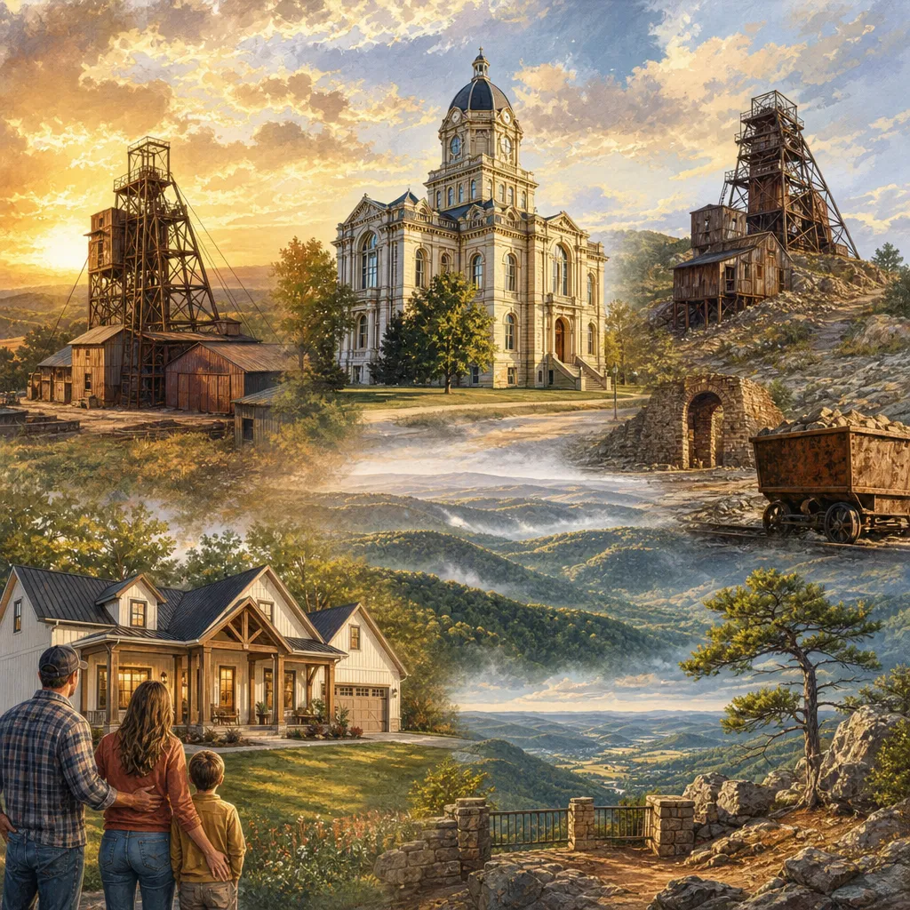 Washington County, Missouri — illustrated county hero for DreamStart Building Company homestead shell builders