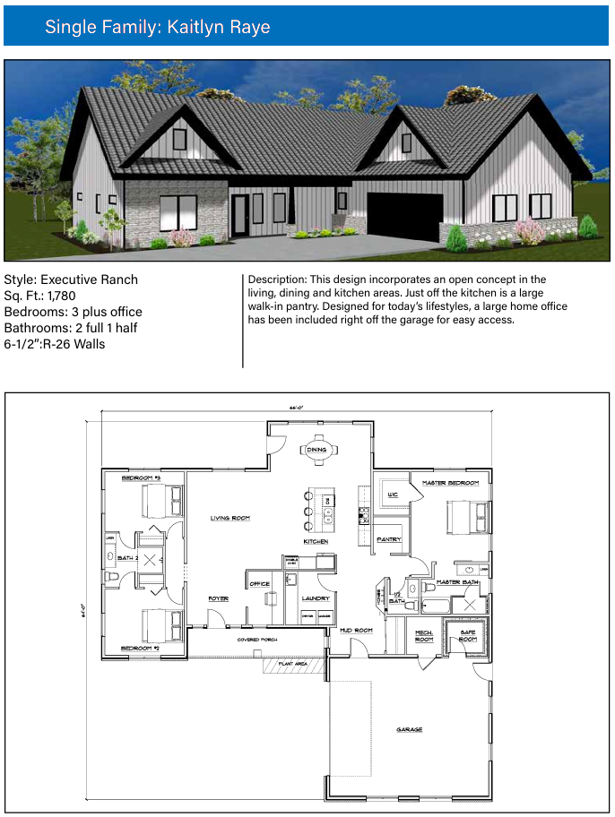 Beverly ADU and Tiny Home design featuring a compact 429 sq. ft. 1-bedroom floor plan with a functional kitchen and living area.